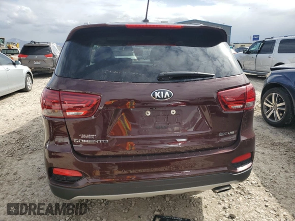 2020 Kia Sorento EX with VIN 5XYPHDA56LG694667, listed as a Copart auction lot 47652895 with 57,787 mi miles and Salvage Title. Bid and sale history available at DreamBid. Image 6.