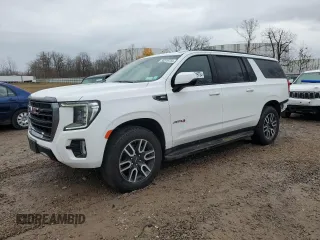 2024 GMC Yukon XL AT4 with VIN 1GKS2HKD7RR142067, listed as a Copart auction lot 80319754 with 9,348 mi miles and Salvage Title. Bid and sale history available at carsss.com. Image 1.