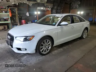 2014 Audi A6 Premium Plus with VIN WAUGFAFC5EN050002, listed as a Copart auction lot 61775505 with Not provided miles and Salvage title. Bid and sale history available at DreamBid. Image 1.