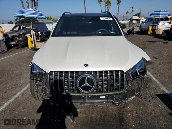 2023 Mercedes-Benz GLE 53 AMG with VIN 4JGFB6BBXPA855245, listed as a Copart auction lot 73234834 with 13,977 mi miles and Salvage title. Bid and sale history available at DreamBid. Image 5.