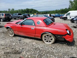 2002 Ford Thunderbird Hardtop Premium z VIN 1FAHP60A22Y123884, wystawiony jako Copart lot #59876794 z przebiegiem Nie podano mil oraz Szkoda całkowita • Salvage title. Historia ofert i sprzedaży dostępna na DreamBid. Obrazek 2.