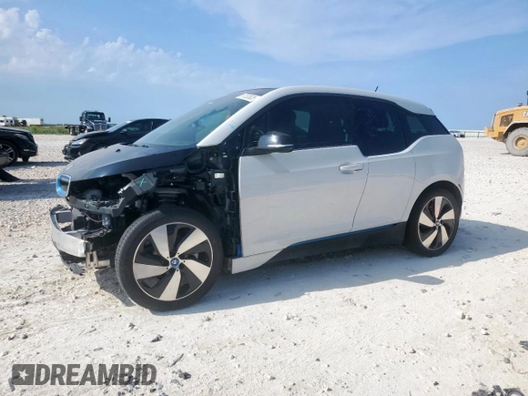 2017 BMW i3 with VIN WBY1Z8C38HV894714, listed as a Copart auction lot 57520835 with 45,860 mi miles and Salvage title. Bid and sale history available at DreamBid. Image 1.