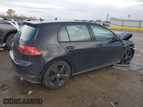 2015 Volkswagen GTI SE with VIN 3VW4T7AU1FM027908, listed as a Copart auction lot 81329894 with 61,315 mi miles and Salvage Title. Bid and sale history available at DreamBid. Image 3.