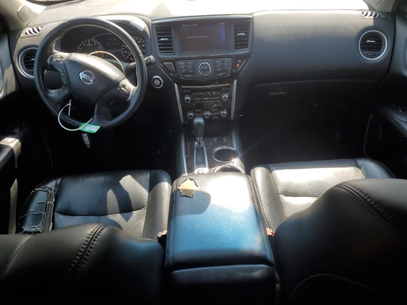 2016 Nissan Pathfinder Platinum with VIN 5N1AR2MM6GC618334, listed as a Copart auction lot 65502695 with 121,560 mi miles and Salvage title. Bid and sale history available at DreamBid. Image 8.