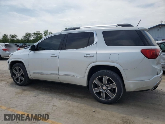 2017 GMC Acadia Denali with VIN 1GKKNXLSXHZ178316, listed as a Copart auction lot 58015355 with 166,540 mi miles and Salvage title. Bid and sale history available at DreamBid. Image 2.