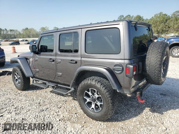 2021 Jeep Wrangler Unlimited Rubicon with VIN 1C4HJXFG6MW764208, listed as a Copart auction lot 49484545 with 47,345 mi miles and Salvage Title. Bid and sale history available at DreamBid. Image 2.