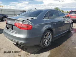 2014 Audi S4 Premium Plus with VIN WAUBGAFL5EA027253, listed as a Copart auction lot 67777144 with 44,294 mi miles and Salvage Title. Bid and sale history available at carsss.com. Image 3.