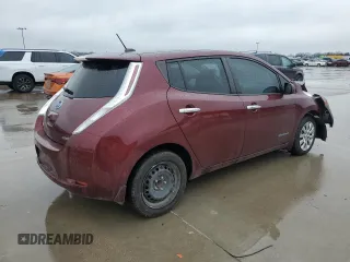 2016 Nissan LEAF S with VIN 1N4BZ0CPXGC313658, listed as a Copart auction lot 40262153 with 48,274 mi miles. Bid and sale history available at carsss.com. Image 3.