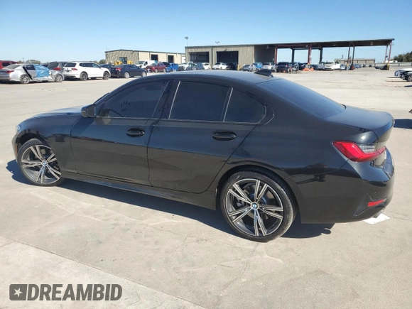 2019 BMW 3 Series 330i with VIN 3MW5R1J56K8A03860, listed as a Copart auction lot 80941324 with 69,114 mi miles and Salvage Title. Bid and sale history available at carsss.com. Image 2.