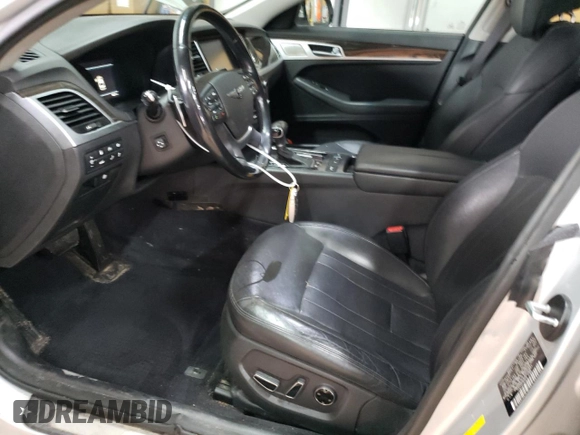 2018 Genesis G80 3.8L with VIN KMHGN4JEXJU232841, listed as a Copart auction lot 77777244 with 98,371 mi miles and Clean Title. Bid and sale history available at carsss.com. Image 7.