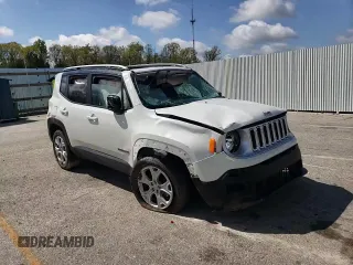 2016 Jeep Renegade Limited with VIN ZACCJBDT7GPC71488, listed as a Copart auction lot 54675825 with 147,737 mi miles and Salvage title. Bid and sale history available at DreamBid. Image 14.