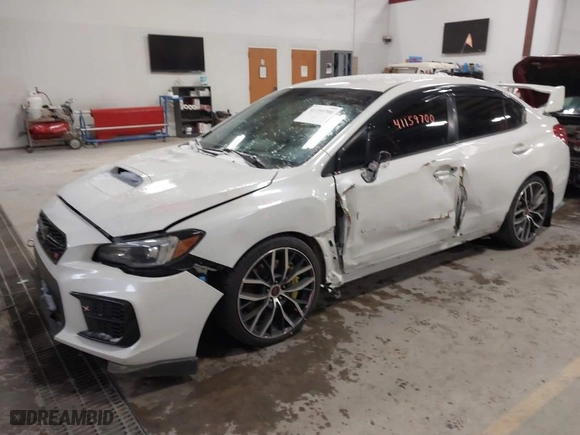 2020 Subaru WRX STI with VIN JF1VA2E64L9816825, listed as a IAAI auction lot 41159700 with NaN miles. Bid and sale history available at carsss.com. Image 2.