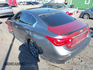 2014 Infiniti Q50 Sport with VIN JN1BV7AR9EM693864, listed as a IAAI auction lot 42050681 with 115,967 mi miles and . Bid and sale history available at carsss.com. Image 3.