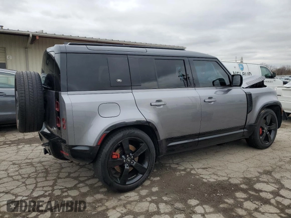 2023 Land Rover Defender X-Dynamic SE with VIN SALE2EEU2P2126733, listed as a Copart auction lot 50526185 with 39,167 mi miles and Salvage title. Bid and sale history available at DreamBid. Image 3.