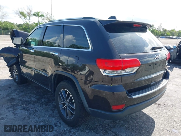 2017 Jeep Grand Cherokee Limited z VIN 1C4RJEBG2HC685835, wystawiony jako IAAI lot #42484718 z przebiegiem 72 095 mil mil oraz . Historia ofert i sprzedaży dostępna na DreamBid. Obrazek 3.