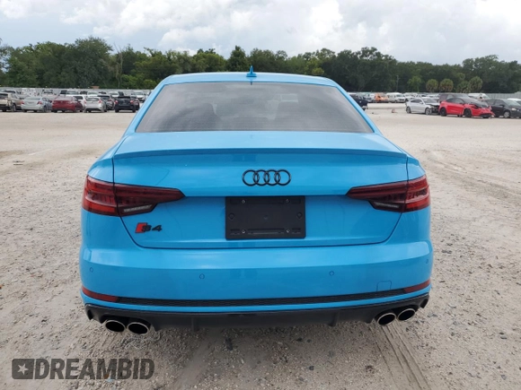 2019 Audi S4 Premium Plus with VIN WAUB4AF42KA065245, listed as a Copart auction lot 64387274 with 43,286 mi miles and Non Repairable. Bid and sale history available at carsss.com. Image 6.