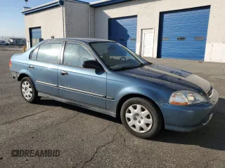 1998 Honda Civic DX with VIN 2HGEJ6624WH621150, listed as a Copart auction lot 73565894 with 104,086 mi miles and Salvage Title. Bid and sale history available at carsss.com. Image 4.