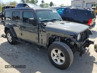 2019 Jeep Wrangler Unlimited Sport Altitude z VIN 1C4HJXDG4KW529970, wystawiony jako Copart lot #55122455 z przebiegiem 78 460 mil mil oraz Szkoda całkowita • Salvage title. Historia ofert i sprzedaży dostępna na DreamBid. Obrazek 4.