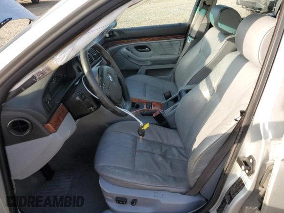 2000 BMW 5 Series 528iA with VIN WBADM6345YGU29738, listed as a Copart auction lot 75176334 with 160,821 mi miles and Salvage Title. Bid and sale history available at carsss.com. Image 7.