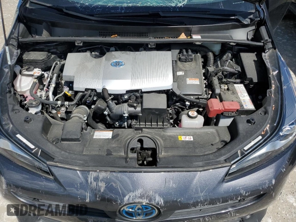 2022 Toyota Prius L Eco with VIN JTDKAMFU3N3155879, listed as a Copart auction lot 57252135 with 45,370 mi miles and Salvage title. Bid and sale history available at DreamBid. Image 11.