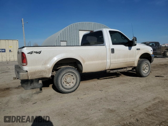 2001 Ford F-250 with VIN 3FTNF21L81MA77058, listed as a Copart auction lot 85871654 with 163,557 mi miles and Salvage title. Bid and sale history available at DreamBid. Image 3.
