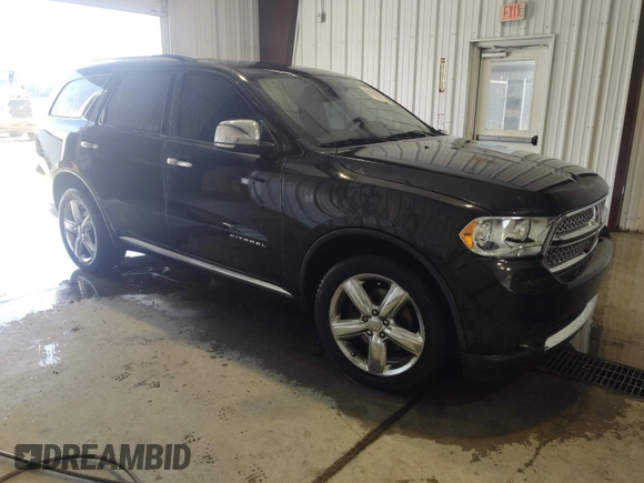 2011 Dodge Durango Citadel with VIN 1D4RE5GG7BC695865, listed as a IAAI auction lot 42537820 with 176,630 mi miles and . Bid and sale history available at DreamBid. Image 1.