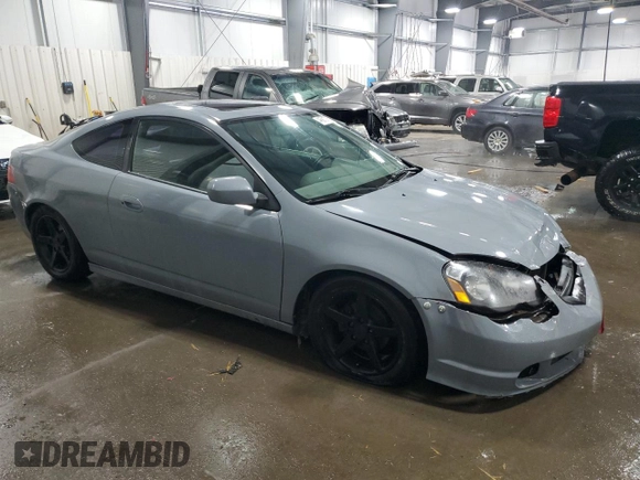 2003 Acura RSX with VIN JH4DC53803C005885, listed as a Copart auction lot 44581375 with 194,979 mi miles and Salvage Title. Bid and sale history available at carsss.com. Image 4.