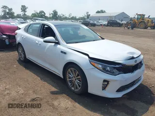 2018 Kia Optima SX with VIN 5XXGV4L22JG249081, listed as a IAAI auction lot 42405073 with 41,435 mi miles and . Bid and sale history available at DreamBid. Image 1.