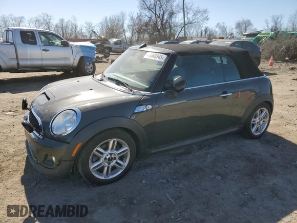 2015 MINI Convertible S z VIN WMWZP3C52FT708928, wystawiony jako Copart lot #49580345 z przebiegiem 62 342 mil mil oraz Czysty tytuł • Clean title. Historia ofert i sprzedaży dostępna na DreamBid. Obrazek 1.