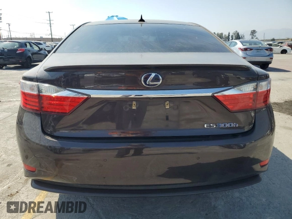 2013 Lexus ES 300h with VIN JTHBW1GG7D2025857, listed as a Copart auction lot 59790165 with 268,381 mi miles and Salvage title. Bid and sale history available at DreamBid. Image 6.