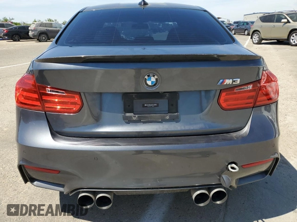 2015 BMW M3 with VIN WBS3C9C57FP806264, listed as a Copart auction lot 49001273 with 68,640 mi miles. Bid and sale history available at carsss.com. Image 6.