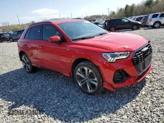 2022 Audi Q3 S line Premium Plus with VIN WA1EECF30N1031576, listed as a Copart auction lot 53605145 with 30,871 mi miles and Salvage title. Bid and sale history available at DreamBid. Image 4.