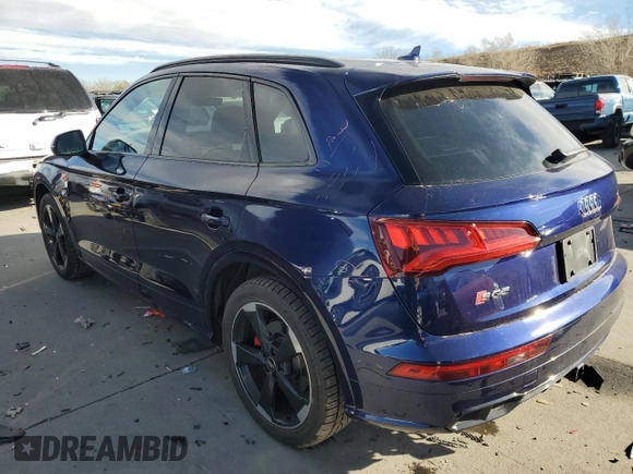 2019 Audi SQ5 Premium Plus with VIN WA1B4AFY0K2093491, listed as a Copart auction lot 86617854 with 39,630 mi miles and Salvage Title. Bid and sale history available at carsss.com. Image 2.