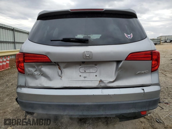 2017 Honda Pilot EX-L with VIN 5FNYF6H59HB008597, listed as a Copart auction lot 42166495 with 221,452 mi miles and Salvage Title. Bid and sale history available at DreamBid. Image 6.