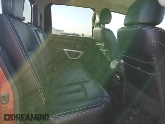 2016 Nissan Titan XD PRO-4X with VIN 1N6BA1F43GN512559, listed as a Copart auction lot 76691104 with 0 mi miles and Salvage Title. Bid and sale history available at carsss.com. Image 10.