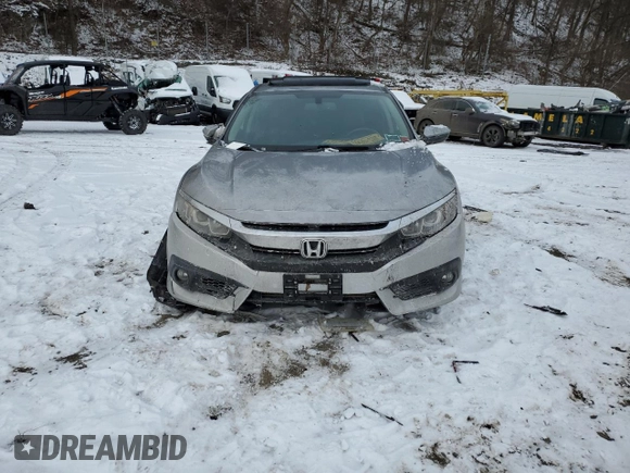 2017 Honda Civic Sedan EX-L with VIN 19XFC1F71HE015752, listed as a Copart auction lot 82538963 with 0 mi miles and Non Repairable. Bid and sale history available at carsss.com. Image 5.