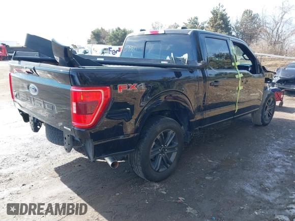 2023 Ford F-150 XL with VIN 1FTFW1E86PKF25964, listed as a IAAI auction lot 41472620 with 49,438 mi miles. Bid and sale history available at carsss.com. Image 4.