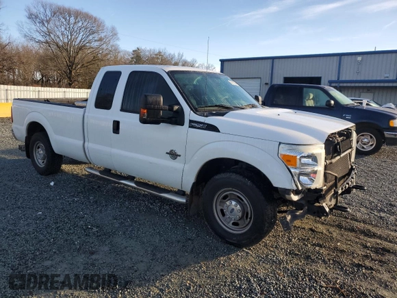2015 Ford F-250 XLT with VIN 1FT7X2AT7FEB02549, listed as a Copart auction lot 86970034 with 130,042 mi miles and Salvage title. Bid and sale history available at DreamBid. Image 4.
