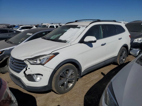 2016 Hyundai Santa Fe XL Limited Adventure Edition with VIN KM8SNDHF8GU159860, listed as a Copart auction lot 72277604 with 100,638 mi miles and Salvage Title. Bid and sale history available at carsss.com. Image 1.