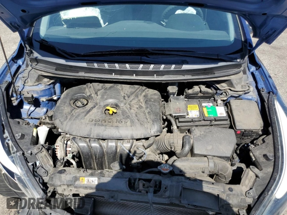 2016 Hyundai Elantra SE with VIN 5NPDH4AE9GH720826, listed as a Copart auction lot 61446445 with 109,305 mi miles and Salvage title. Bid and sale history available at DreamBid. Image 11.