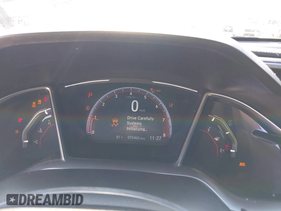 2019 Honda Civic Sedan Sport with VIN 19XFC2F80KE049879, listed as a IAAI auction lot 41652399 with 75,462 mi miles. Bid and sale history available at carsss.com. Image 7.