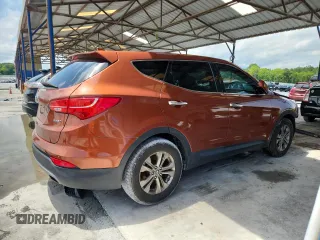 2014 Hyundai Santa Fe with VIN 5XYZT3LB4EG145430, listed as a Copart auction lot 58554075 with 38,690 mi miles and Salvage title. Bid and sale history available at DreamBid. Image 3.