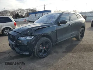 2019 Jaguar F-Pace S with VIN SADCM2FV3KA352927, listed as a Copart auction lot 49069735 with 83,317 mi miles and Salvage Title. Bid and sale history available at DreamBid. Image 1.