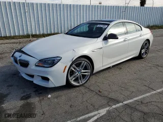 2016 BMW 6 Series 640i with VIN WBA6D0C56GG432743, listed as a Copart auction lot 46431904 with 98,208 mi miles. Bid and sale history available at carsss.com. Image 1.