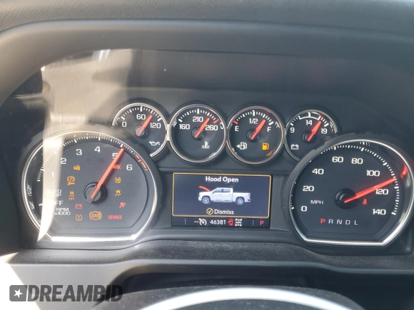2021 Chevrolet Silverado 1500 LT with VIN 1GCUYDED6MZ317005, listed as a Copart auction lot 47091675 with 46,381 mi miles and Salvage Title. Bid and sale history available at DreamBid. Image 9.