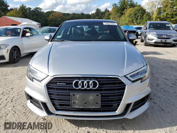 2019 Audi A3 Sedan S line Premium Plus with VIN WAUJEGFF4KA119965, listed as a Copart auction lot 74427694 with 82,712 mi miles and Salvage Title. Bid and sale history available at carsss.com. Image 5.