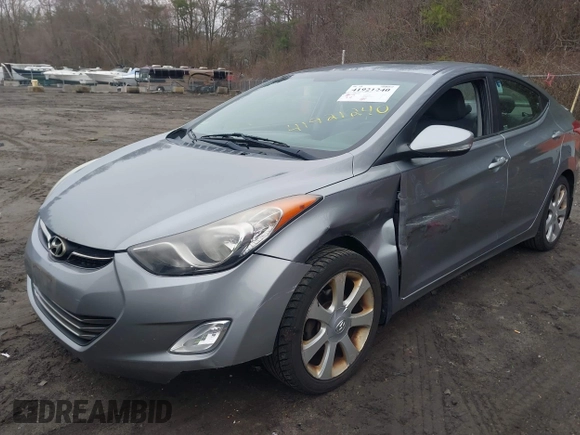 2013 Hyundai Elantra GLS with VIN KMHDH4AE2DU942170, listed as a IAAI auction lot 41921240 with 125,039 mi miles and . Bid and sale history available at DreamBid. Image 2.