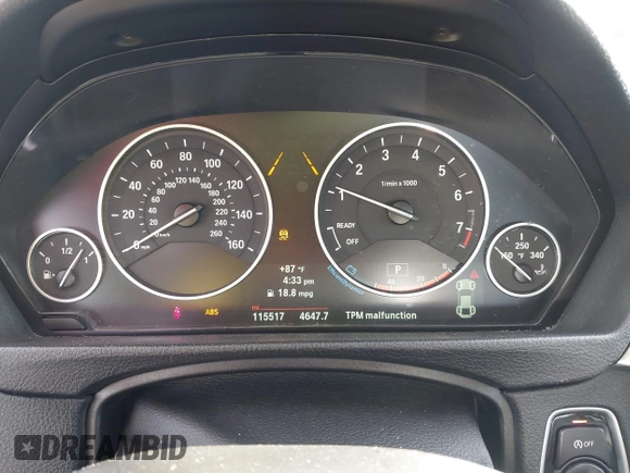 2014 BMW 4 Series 428i with VIN WBA3N7C5XEF719384, listed as a IAAI auction lot 41694678 with 115,517 mi miles and . Bid and sale history available at carsss.com. Image 7.