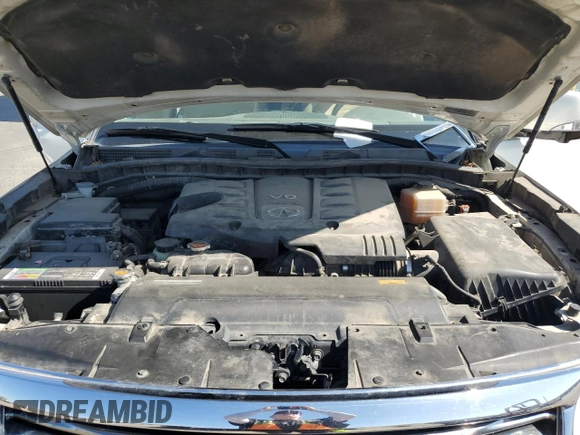 2012 Infiniti QX56 7-passenger with VIN JN8AZ2NE1C9017744, listed as a Copart auction lot 52988725 with 142,820 mi miles and Salvage title. Bid and sale history available at DreamBid. Image 12.