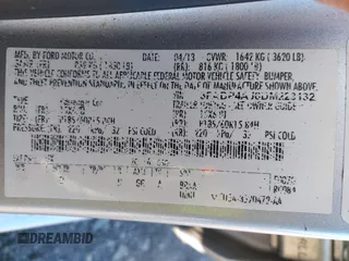 2013 Ford Fiesta S with VIN 3FADP4AJ6DM223132, listed as a IAAI auction lot 42317500 with 104,003 mi miles and . Bid and sale history available at DreamBid. Image 9.